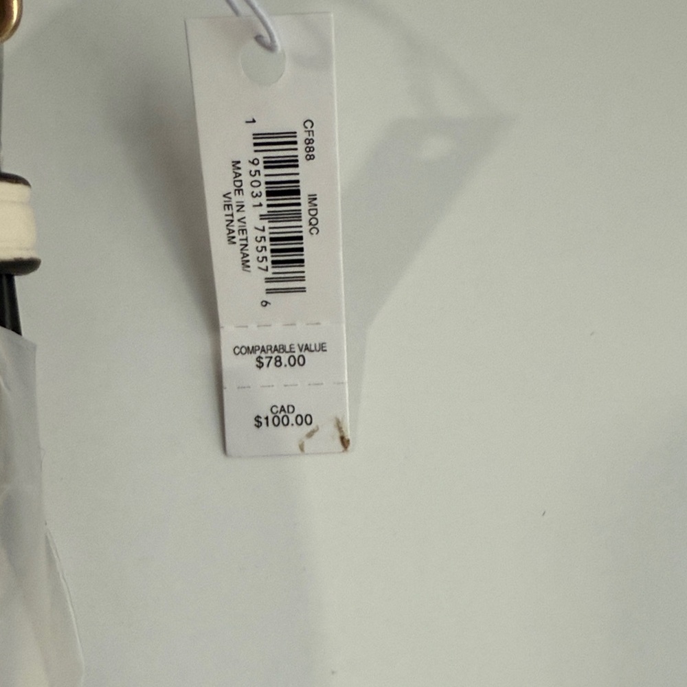 Coach Tan and Cream Luggage Tag - Picture 5 of 5